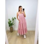 Vestido Maya Listrado Rosa