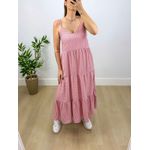 Vestido Maya Listrado Rosa