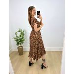 Vestido Midi Envelope Animal Print