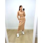 Vestido Moana Manga Longa Nude