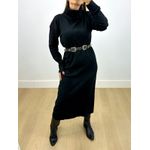 Vestido Moana Manga Longa Preto