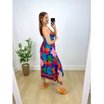 Vestido Midi Ster Estampa Floral Azul