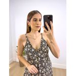 Vestido Longo Ster Estampa Floral Preto