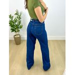 Calça Wide Leg Jeans Escuro