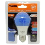 Lâmpada led bulbo 7w/biv - Azul - Foxlux