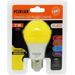 Lâmpada led bulbo 7w/biv - Amarelo - Foxlux