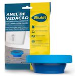 Anel de vedação para vaso sanitário com guia azul - Blukit