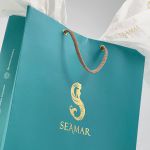 SACOLA COM SEDA PARA PRESENTE SEAMAR