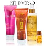 KIT INVERNO SH DETOX. MASC MIRACLE. FLUIDO. OLEO