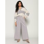 Blusa c/ Padronagem em Listras e Gola Polo Biamar Cinza 