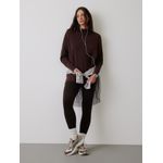 Blusa Fio Nuvem Alongada Nori Chocolate 