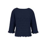 Blusa Tricô Trabalhada Biamar Meia Noite