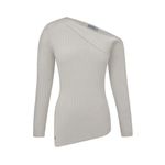 Blusa Canelada Ombro Único Biamar Branco 