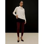 blusa alongada c/ gola anselmi branco