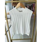 Regata Trico Trabalhada Branca