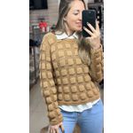Blusa Ponto Gomo Anselmi Caramelo