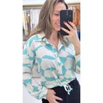 Camisa Estampada Kenia c Amarração 