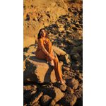 Camisa trabalhada camel