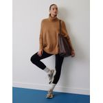 Capa Maxi Pull Fio Nuvem Gola Removivel Caramelo Nori