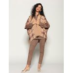 Capa Reversível Xadrez Biamar Marrom