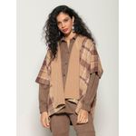 Capa Reversível Xadrez Biamar Marrom