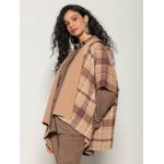 Capa Reversível Xadrez Biamar Marrom