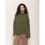 Capa Oversized c/ Mangas Removíveis e Gola Alta Biamar Verde 