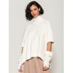 Capa Oversized c/ Mangas Removíveis e Gola Alta Biamar Branco