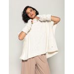 Capa Oversized c/ Mangas Removíveis e Gola Alta Biamar Branco
