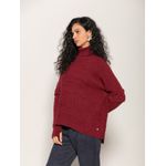 Capa Oversized c/ Mangas Removíveis e Gola Alta Biamar Bordo