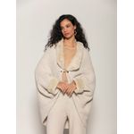 Capa c/ Pele Fake e Fechamento em Alamar Biamar Bege