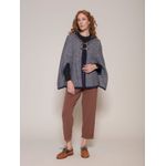 Capa c/ Padronagem Geométrica e Fechamento em Alamar Biamar Azul