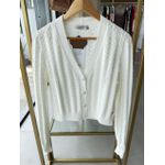Casaqueto Trico Trabalhado Branco