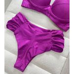 Biquini Canelado Violeta