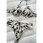 Biquini Areia Estampado Folhas