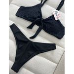 Biquini Top Vazado Preto