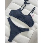 Biquini Top Vazado Preto