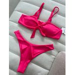 Biquini Top Croco Rosa