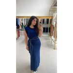 VESTIDO MIDI VISCOLYCRA COM CINTO