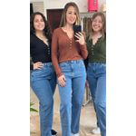 Blusa Canelada Verde Petenatti