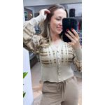 Casaquinho Malha Biamar Bege