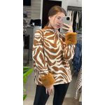 Blusa Malha Animal Print