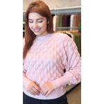 Blusa Ponto Escama Biamar Rosa