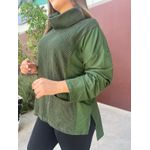 Blusa com Gola Removivel Verde