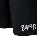 Kit Camiseta Preta e Bermuda Moletom Lobos Sem Pele de Cordeiro Stillo's Brother