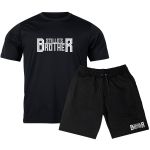 Kit Camiseta Preta e Bermuda Moletom Stillo's Brother