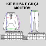 Kit Blusa Preta e Calça Moletom Lobos Sem Pele de Cordeiro