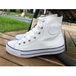 Bota Feminina Couro Legítimo New York - Branco