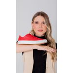 Tênis Feminino em Couro Legítimo Elisabeth - Vermelho