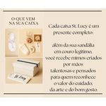 Rasteira Flat em Couro Legítimo - Ouro